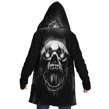 Dark and Light Skull Microfleece Cloak